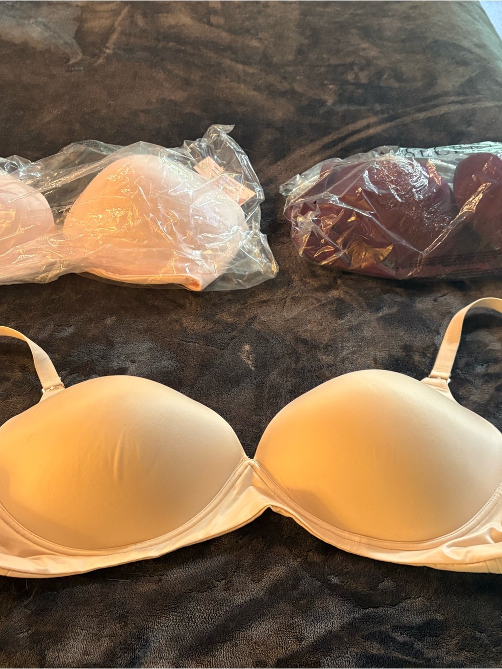 Victoria's Secret Nude and Blush Smooth Molded T-Shirt Bra